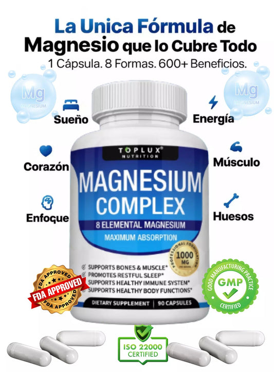 MAGNESIO COMPLEX™ 5 EN 1(90 CÁPSULAS ORIGINAL)