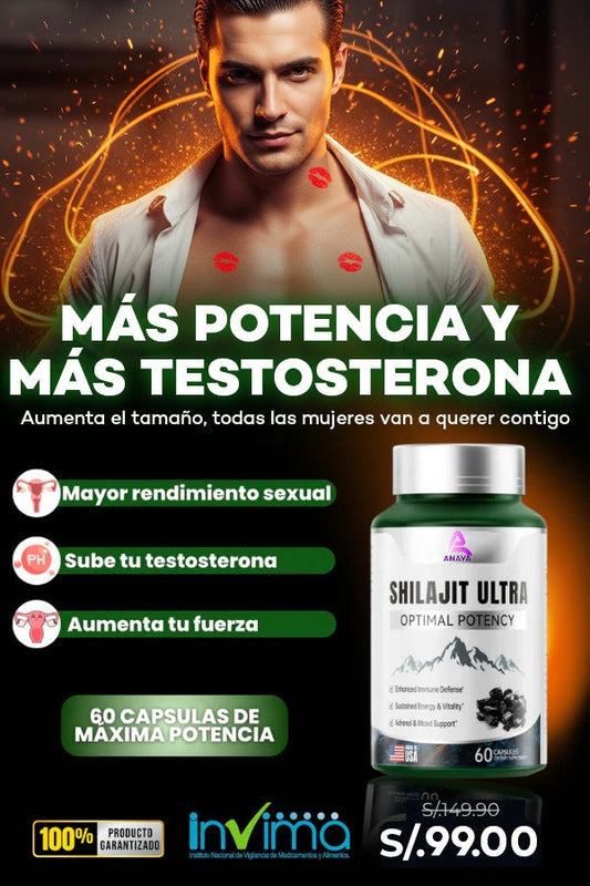 SHILAJIT ULTRA® PREMIUM (PARA AUMENTAR TESTOSTERONA) EE.UU